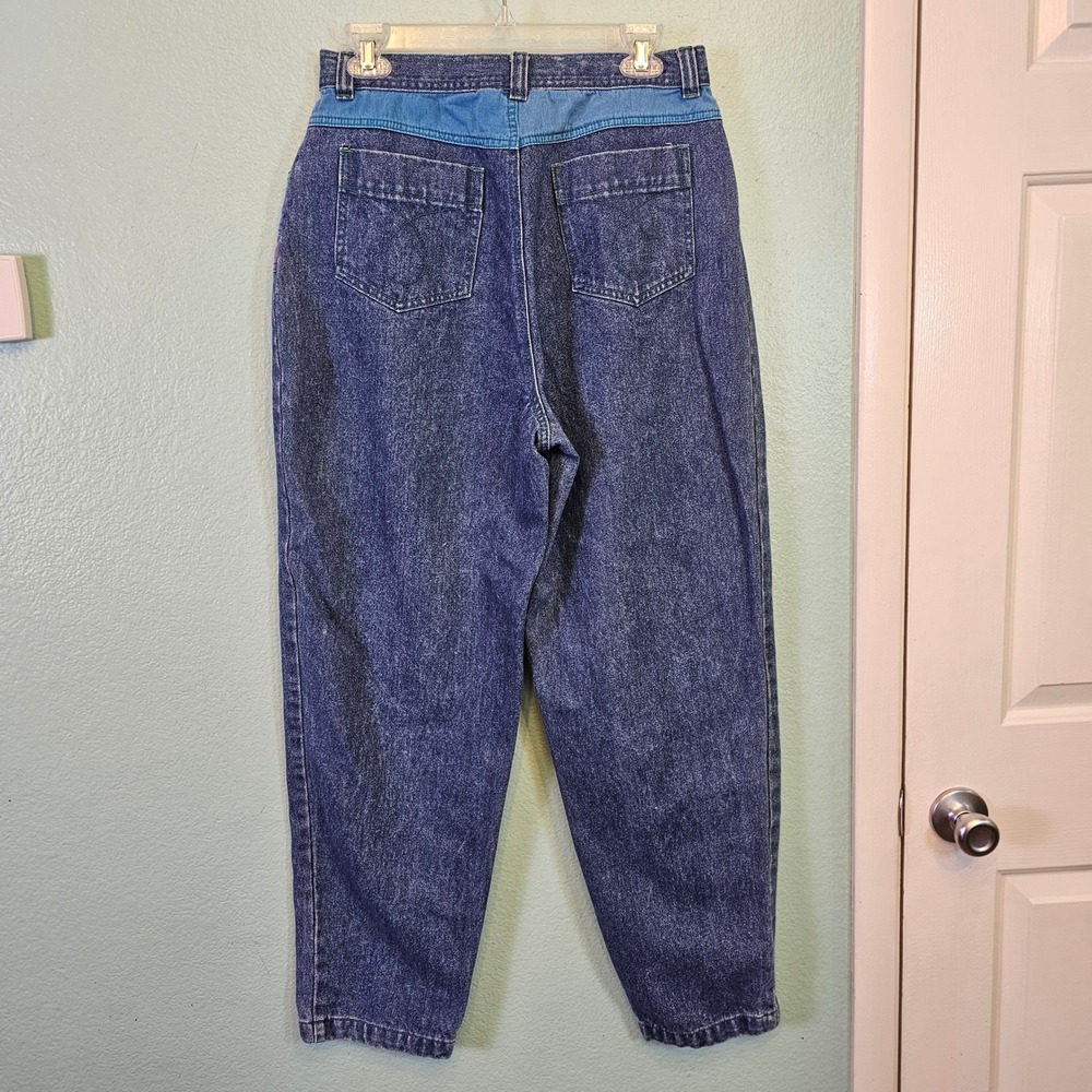 Vintage Together Colorblock Mom Jeans Womens 28x29 High‎ Rise Tapered 90s Cotton - Picture 5 of 7